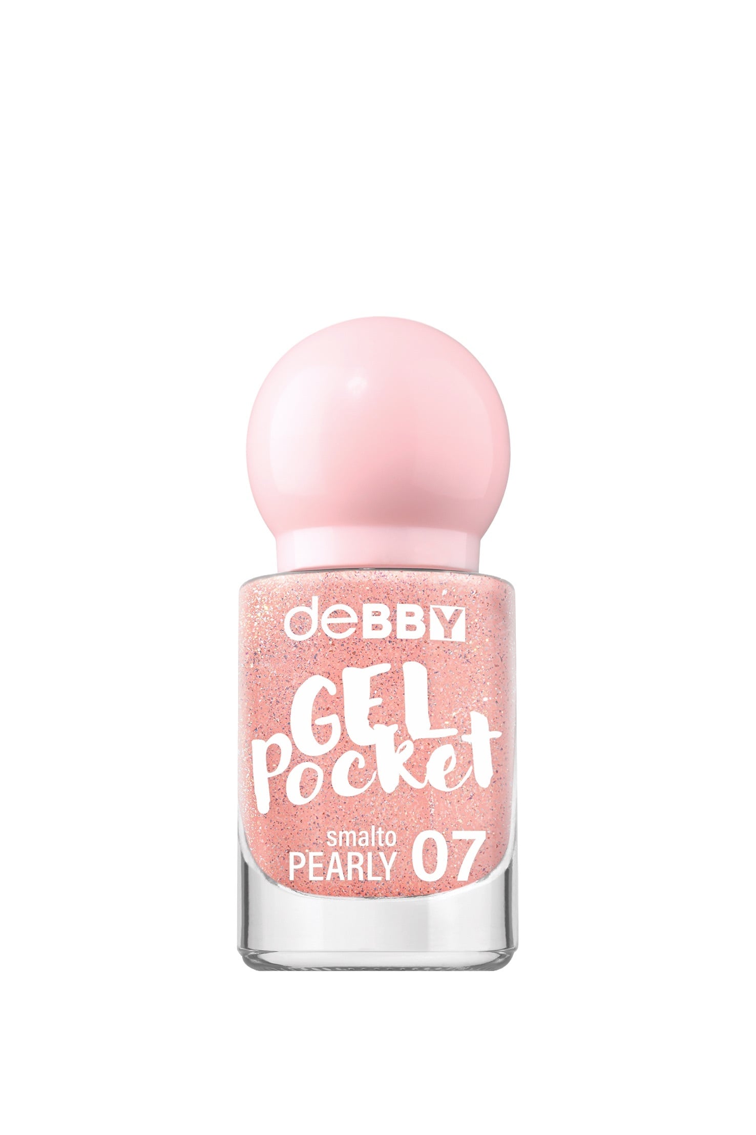Smalto rosa cipria debby con tappo rotondo