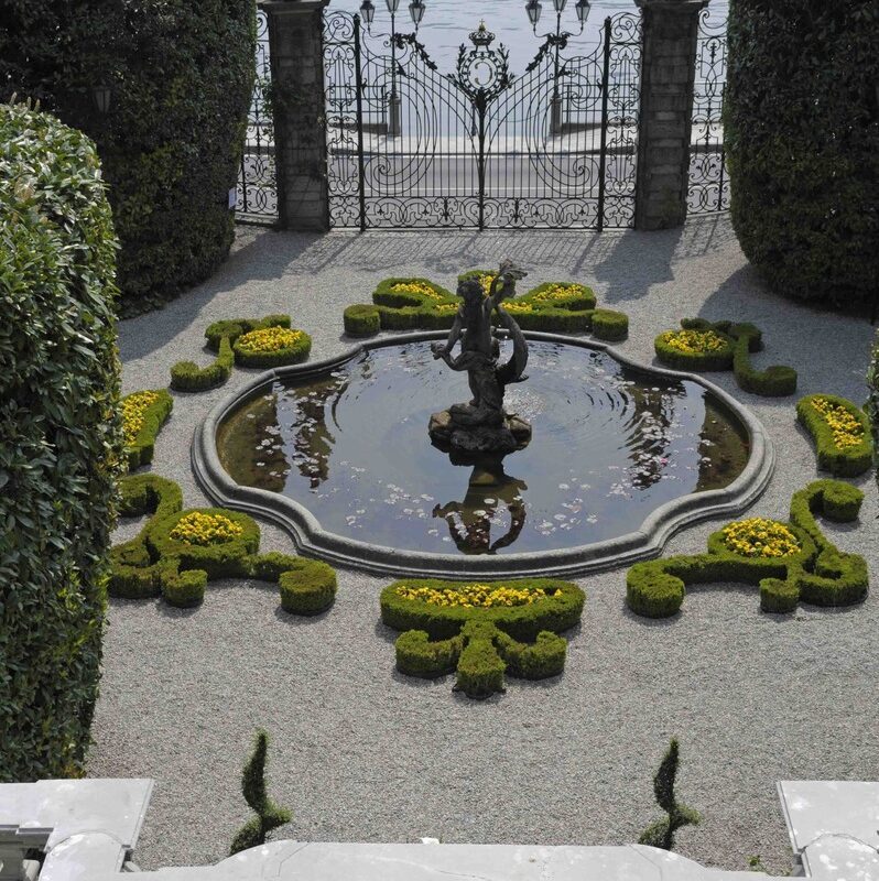 la fontana di Villa Carlotta a Tremezzo