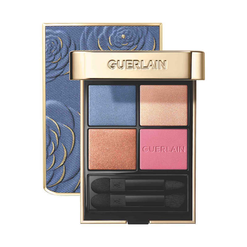 ombretto blu rosa e oro