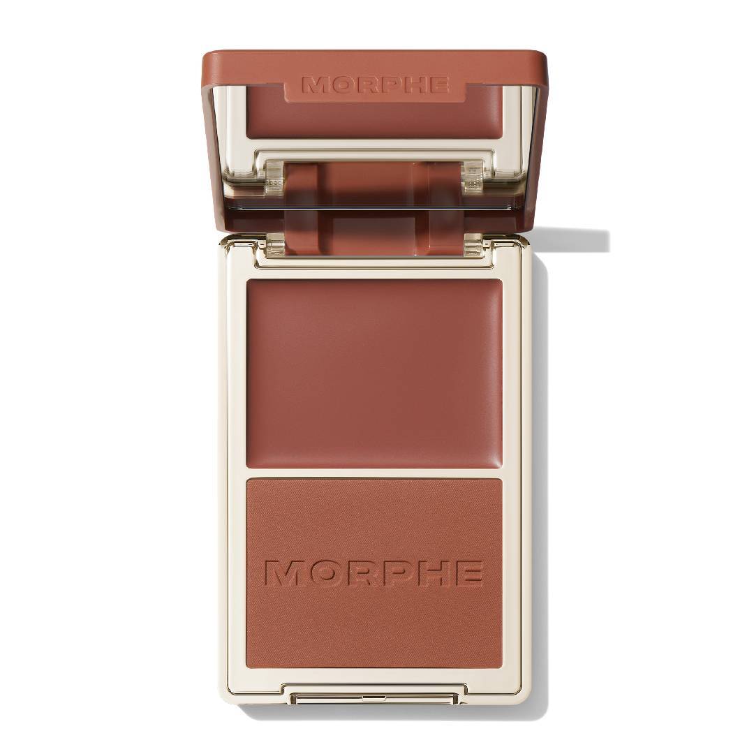 Morphe Cheek Thrills Bronzer Duos con bronzer in crema e polvere satinata