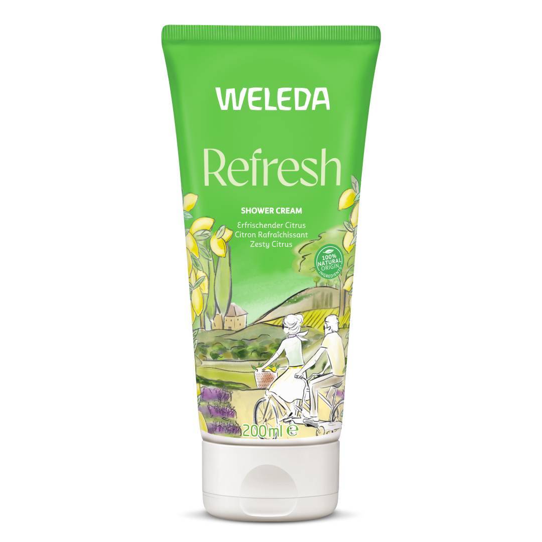 Weleda Doccia Cremosa Refresh con fragranza di limone e litsea cubeba