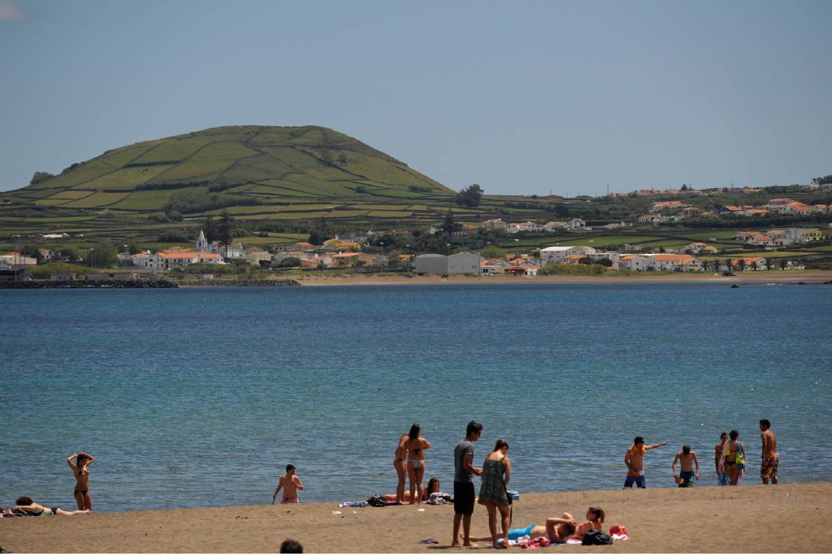 La spiaggia di Vitoria a Terceira