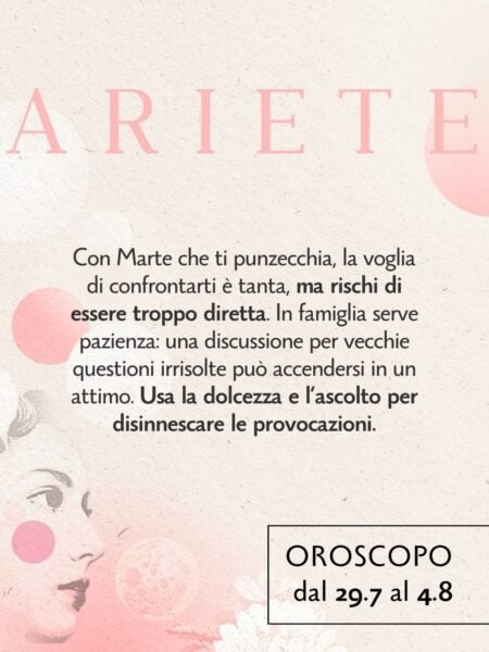 Meno frecciatine, più sincerità. ✨💛 L’oroscopo della settimana,…