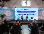 La scrittrice Sara Rattaro con Angelina Spinoni per il talk dedicato alla scrittura